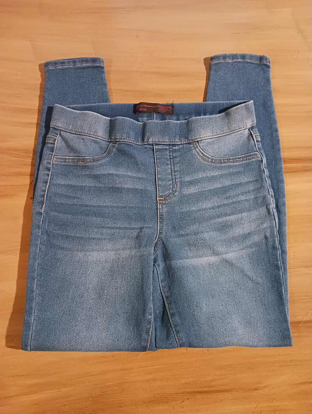 Skinny Fit Jeggings Ladies M 7-8 Pull On Stretch Euc Back Pockets Streetwear